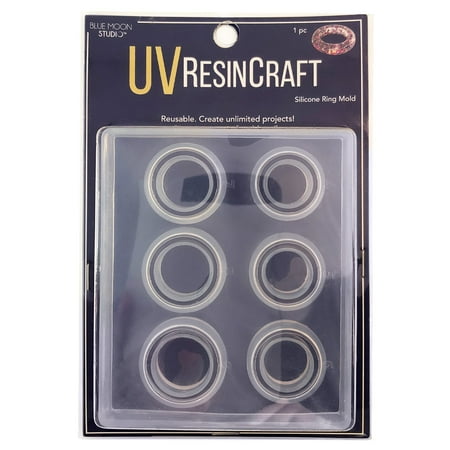 UPC: 0848364054198 | Blue Moon Studio™ UV Resin Craft Rings Flat Mold