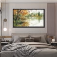 thumbnail image 4 of Forest Wall Art Lakeside Family Rustic Landscape Nature Canvas Art Wall Decor For Bedroom Livingroom Office, 4 of 8