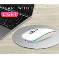 thumbnail image 2 of Uiosmuph Wireless Mouse LED Rechargeable Silent Computer Mouse with USB Receiver and Type C Adapter, 2 of 6