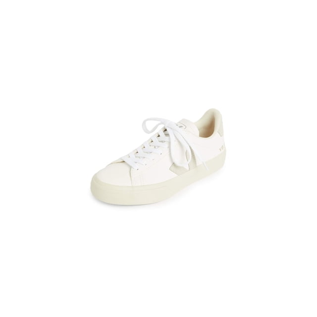 Tenis Veja Campo de gamuza extra blanca/natural para mujer