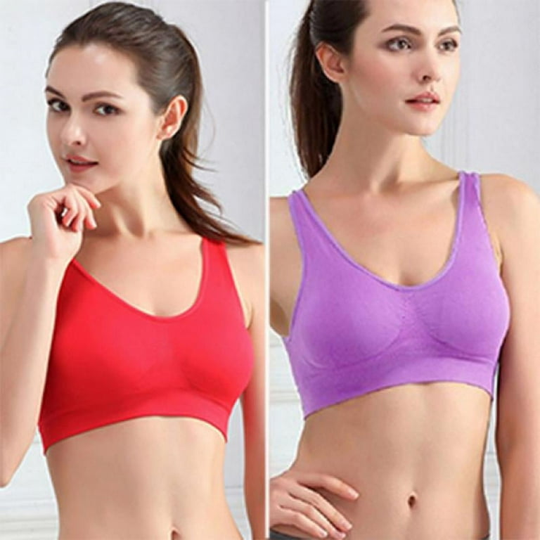 Sport Yoga Bras Lovely Young Size S-12XL Outdoor Women Seamless Solid Bra  Fitness Bras Tops