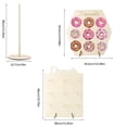 thumbnail image 2 of De Estantes De Madera Para Donas, Soportes Reutilizables Para Exhibición De Donas, Estante Para Espectáculos De Pasteles Para Cumpleaños, Vacaciones, Reunión, Decoración Para Fiesta De Boda 3 Uds Kearding HA017561-00, 2 of 7