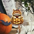 thumbnail image 4 of Halloween Acrylic Pumpkin Keychain - Cute Car Mirror Charm & Backpack Decor | Durable Double-Sided Gift for Kawaii Lovers | Fall Festival Accessories, 4 of 6