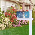 thumbnail image 6 of Mailbox Covers, Clear Sky Blue Cat Welcome Mailbox Cover Magnetic Extra Large Size 25.5" x 21", Decorative Mailbox Covers Post Letter Box Wrap Cover Decor for Outdoors, 6 of 7
