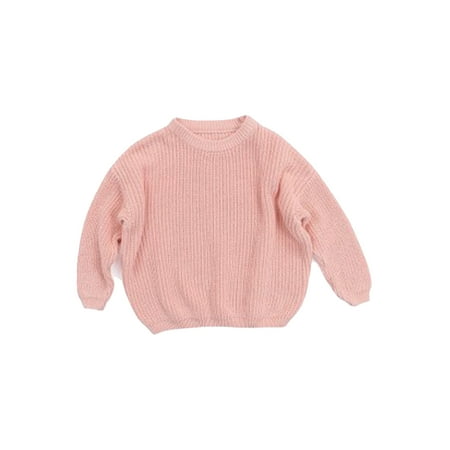 

JYYYBF 9M-5TToddler Baby Girl Boy Sweater Long Sleeve Knit Cardigan Sweaters Fall Winter Clothes Pink 18-24 Months