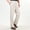 Khaki, variant on Sakmal Elastic Waist Khaki Pants Men Cotton and Linen Straight Leg Dress Stretch Green Chino Pants Men XXL