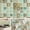 Green Mosaic Tiles, variant on Bathroom Wallpaper Peel and  Backsplash for Kitchen Wall Paper  Contact Paper for Walls Shower Self   Mosaic Tiles Wall Sticker  Mosaic 15.8x78.8 Inch