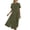 Army Green, variant on Qiopertar Linen Long Dress for Women Loose Pocket Quarter Sleeve Button Down Slit Maxi Dress Casual Comfy Spring Summer Beach Travel, Green M
