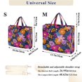 thumbnail image 3 of Corduroy Tote Bag for Women Shoulder Handbags Fashion Ladies Purses Satchel Messenger Bags Vividly Colored Flowers S, 3 of 8