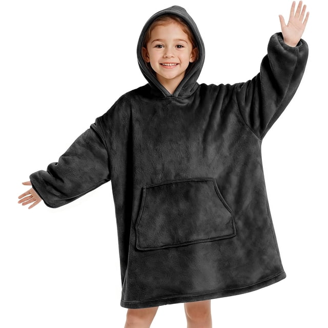 Sudadera Cobija con Capucha niños y niñas, Sudadera Cobija Multifuncional, con Bolsillos Grandes, Manta con Capucha Cálida y Acogedora, Unitalla, Regalos para niños
