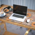 thumbnail image 3 of Long Mouse Pads for Desk,Pioneer Flower Floral Print Pattern Desk Mats on Top Of Desks, Desk Mouse Pad Extra Large with 3mm Non-Slip Base and Stitched Edge for Gaming,Office,Work,Home 35.4"x15.7", 3 of 6