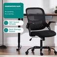 thumbnail image 3 of Silla de oficina ergonómica Sweetcrispy de malla ajustable y giratoria, 3 of 5