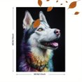 thumbnail image 3 of Colorful Husky Dog Canvas Print Wall Art for Living Room Bedroom Office Hallway Dining Room Decor, 3 of 8
