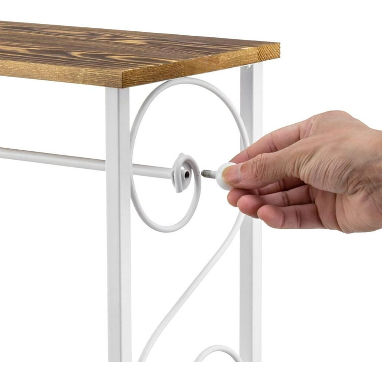 Bathroom Table - Toilet Tissue Paper Holder Stand Rack - Magazine Storage  Organizer- Small End Table