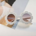 thumbnail image 3 of Lunettes de Soleil Fleur 400 Protection pour Tout-Petits pour Fête Extérieur Blanc, 3 of 10