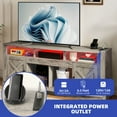 thumbnail image 3 of ModFusion TV Stand X Barn Doors Dark Wood Tone Fits TVs up to 80" LED Lights Power Outlets, 3 of 7