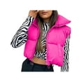 thumbnail image 3 of Blotona Women's Warm Crop Vest Zipper Up Sleeveless Waistcoat High Neck Puffer Cropped Jacket Vest Coat Outdoorwear for Winter, 3 of 4
