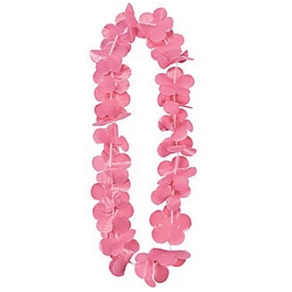 Light Pink Flower Lei - Apparel Accessories - 12 Pieces
