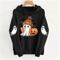 thumbnail image 5 of Falkdiz Halloween Sweatshirts for Women Winter Hooded Pullover Long Sleeve Graphic Cute Pocket Outdoor Casual Womens Hoodies, 5 of 7