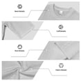 thumbnail image 3 of hotojiny Mens Casual T-Shirts Textured Classic Fit Half Sleeve Knit Tees Loose Crewneck Solid Color Tee Shirts S-3XL, 3 of 5