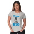 thumbnail image 4 of Dream Big Little Pug Sunglasses Dog Womens Slim Fit Graphic Tee Brisco Brands S, 4 of 5