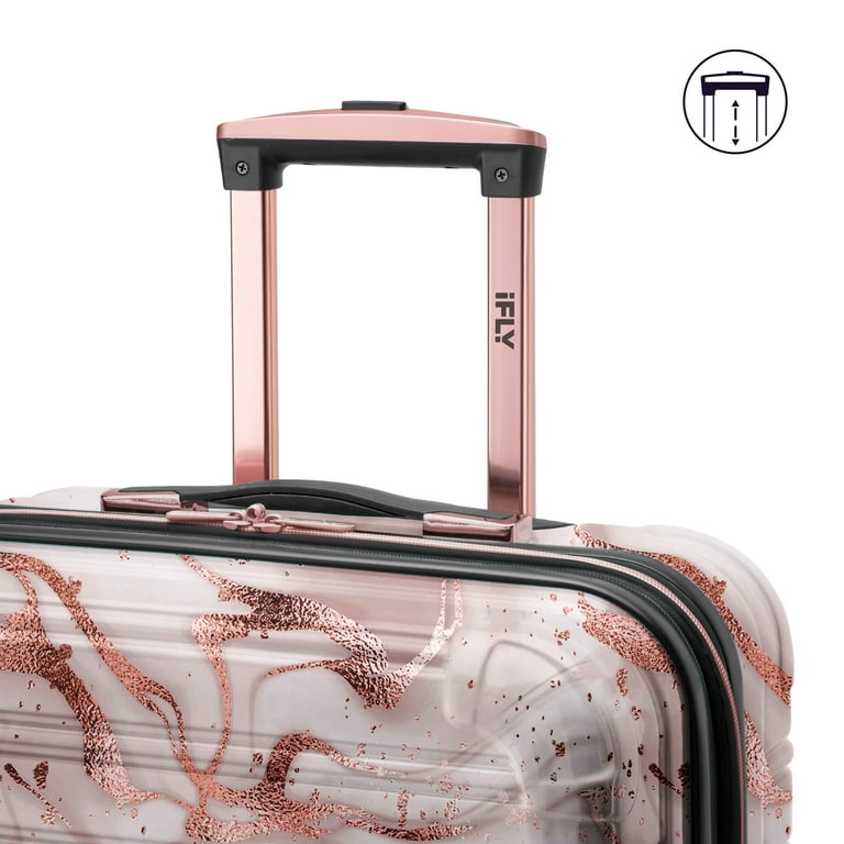 Ifly white and rose gold luggage top