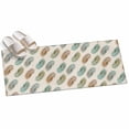 thumbnail image 2 of Hallway Runner Rug 2'x6', Teal Brown Palm Leaf Kitchen Runner Rugs Non-Slip Carpet Mats, Summer Botanical Tropical Rustic Bedside Rugs Runners Washable Floor Carpet for Bathroom Laundry Room, 2 of 8