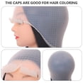 thumbnail image 4 of 2 Set Silicone Professional Reusable Practical Hair Dye Cap Salon Hair Hat Hair Coloring Cap for Home, 4 of 6