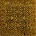 thumbnail image 1 of Ahgly Company Indoor Square Persian Yellow Traditional Area Rugs, 6' Square, 1 of 4