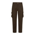 thumbnail image 2 of Njagoc3 Mens Cargo Pants, Loose Fit, Solid Color, Multiple Pockets, Durable Fabric, Perfect for Outdoor Activities and Casual Wear, 2 of 6
