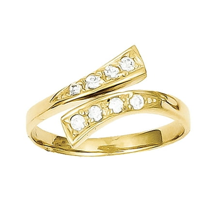 10k Yellow Gold CZ Toe Ring LAL72068