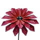 thumbnail image 2 of Estaca decorativa de jardín con flor de metal y acabado resistente a la oxidación para jardines, céspedes, patios y entradas de patios., 2 of 7