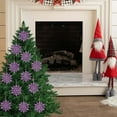 thumbnail image 5 of HongHeng 12Pcs Sparkling Glittered Plastic Snowflake Ornaments Christmas Tree Decorations, 5 of 6
