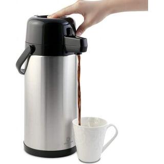  85 oz (2.5L) Coffee Carafe with Pump, Insulated Stainless Steel Coffee  Dispenser, Coffee Carafes for Keeping Hot/Cold, Hot Beverage Dispenser for  Party: Home & Kitchen