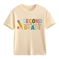 thumbnail image 2 of FDDMis Fitted Tops Girls Tops Size 10-12 Tshirts T-shirts Baby Girls Clothes Teen Junior Girls, Beige 10-11 Years, 2 of 8