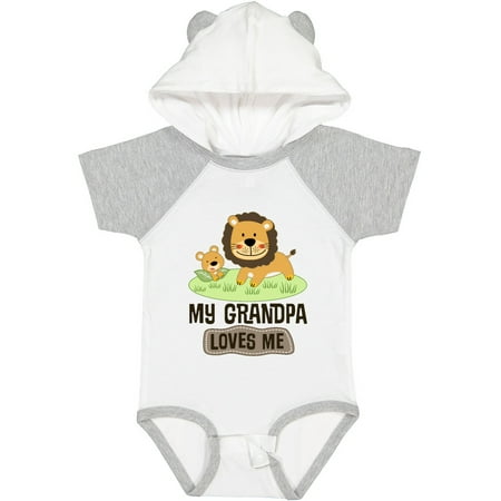 

Inktastic Grandpa Loves Me Grandson Gift Baby Boy or Baby Girl Bodysuit