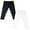 Black + White, variant on 4-12T Toddler Girls Leggings Little/Big Kids Solid Ankle Length Stretchy Footless Pants