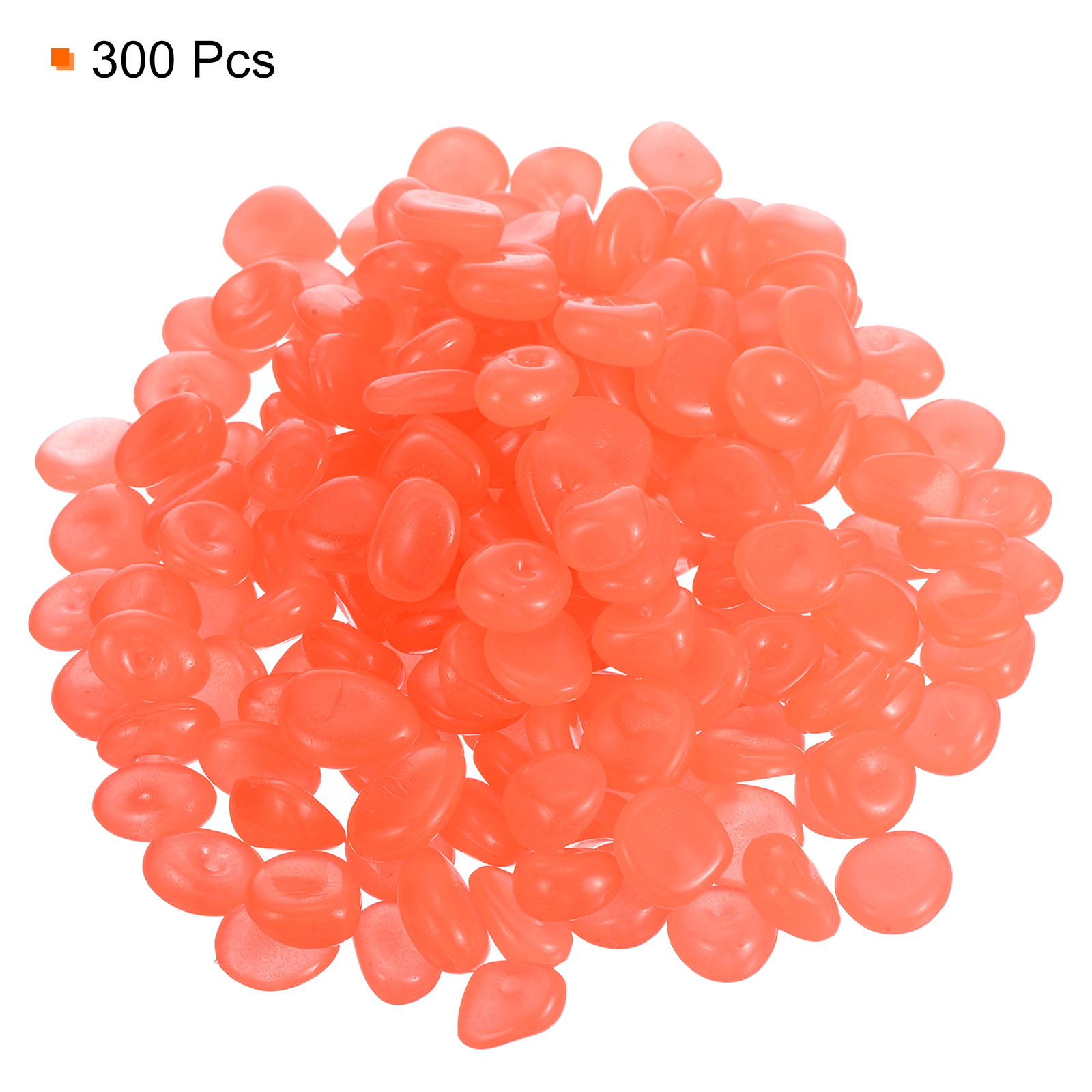 Unique Bargains Glow Rocks Decoration in the Dark Luminous Stones Orange