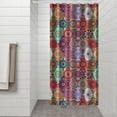 thumbnail image 3 of Ethnic Tribal Aesthetic Shower Curtain 36x72 Inches Quick-Dry Polyester Curtain with Plastic Hooks Boho Vintage Rustic Style, 3 of 5