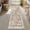 Orange, variant on Boho Small Bath Mat, Distressed Farmhouse Light Khaki Bath Rugs, Comfy Velvet Bathroom Rugs Non Slip Washable, Vintage Oriental Toilet Rug for Sink Shower Vanity