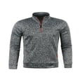 thumbnail image 1 of Pull à Col Montant avec Fermeture Éclair pour Hommes Automne avec Manches Longues, 1 of 5
