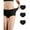 Black, variant on Women's Underwear Packs Plus Size Soft Stretch Seamless No Show Briefs 5 Pack 3XL