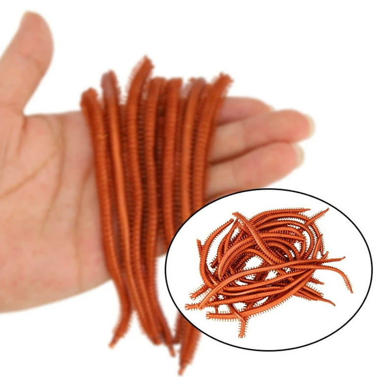 50 Pcs Lure Centipede Soft Bait 1.6G 13Cm Sea Worms Earthworm Fishing Soft  Lure 