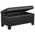 thumbnail image 3 of Faux Leather Storage Ottoman, 3 of 7