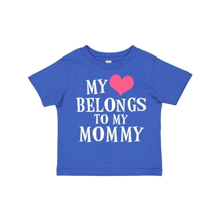 

Inktastic My Heart Belongs to My Mommy Gift Toddler Boy or Toddler Girl T-Shirt