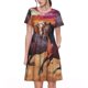 thumbnail image 1 of Balery a herd of horses Vestidos sueltos de manga corta para mujer, vestidos de verano 2025, vestidos casuales de corte A con vuelo., 1 of 6
