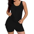 thumbnail image 7 of MSJUHEG Halter Bikini Sets for Women,Sporty Swimsuits for Women,Boho Swimsuits for Women,Plus Size Tankini Swimwear,Peplum Swimsuits for Women,Bathing Suit Skirt,Two Piece Tankini Swimsuits Black L, 7 of 7