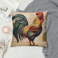 thumbnail image 2 of Nawypu  Rooster Pillow Covers Farmhouse Animal Throw Pillow Covers Vintage France Style Farm Poultry Chicken with Quote Pillow Case Home Decorative Cushion Cover 18 x 18 Inches, 2 of 5