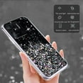 thumbnail image 5 of Compatible with Xiaomi Redmi 10C Case Glitter Clear Sparkly Cases Shockproof Xiaomi Redmi 10C Phone Case for Women Silicone Cute Slim Bling Protective Case (Black), 5 of 7