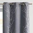 thumbnail image 3 of VCNY Home Kingdom Grey Branch Grommet Blackout Curtain, 40" x 63", 3 of 5